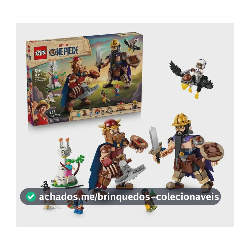 LEGO ONE PIECE Dorry vs. Brogy: Gigantes de Little Garden 75644; Conjunto de construção; Figuras de ação articuladas dos gigantes Dorry e Brogy; Brinquedo para meninos e meninas; 9+