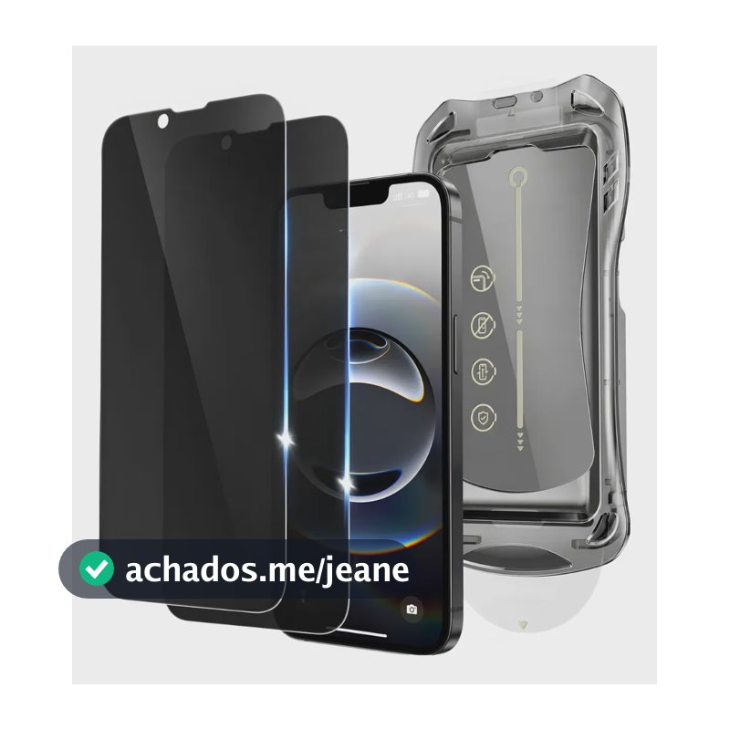 Kit 2 Pelicula Aplicador Privacidade 3d Premium Para iPhone iPhone 17 Pro Max