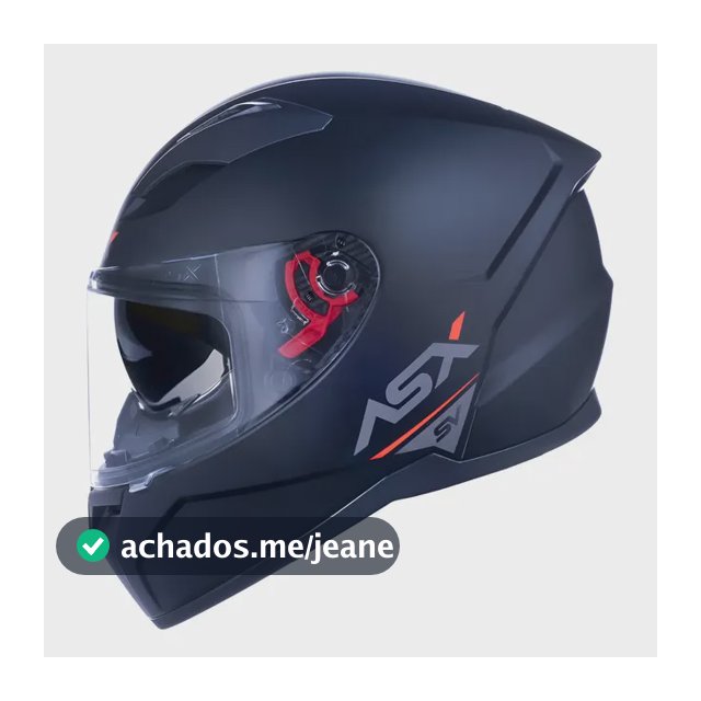 Capacete Moto Asx City Solid Sv Visor Solar Cores Cor Preto Grafite Fosco Tamanho Do Capacete 56