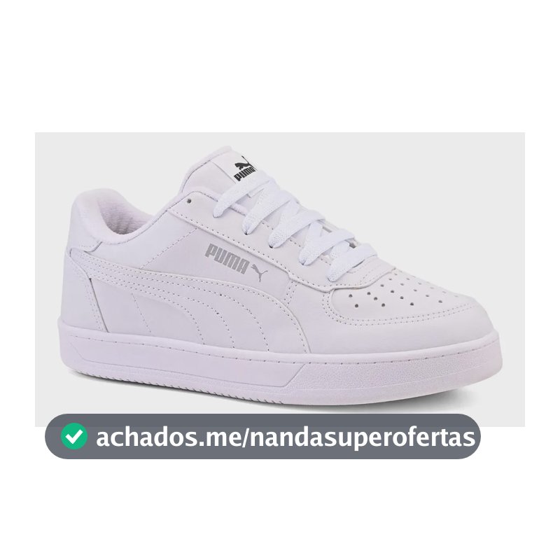 Tênis Puma Caven Masculino Original Macio Casual Leve Full Branco Animal Print 43 Br