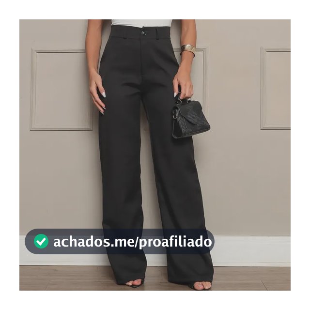 Calça Pantalona Alfaiataria Premium Wide Leg Elegante