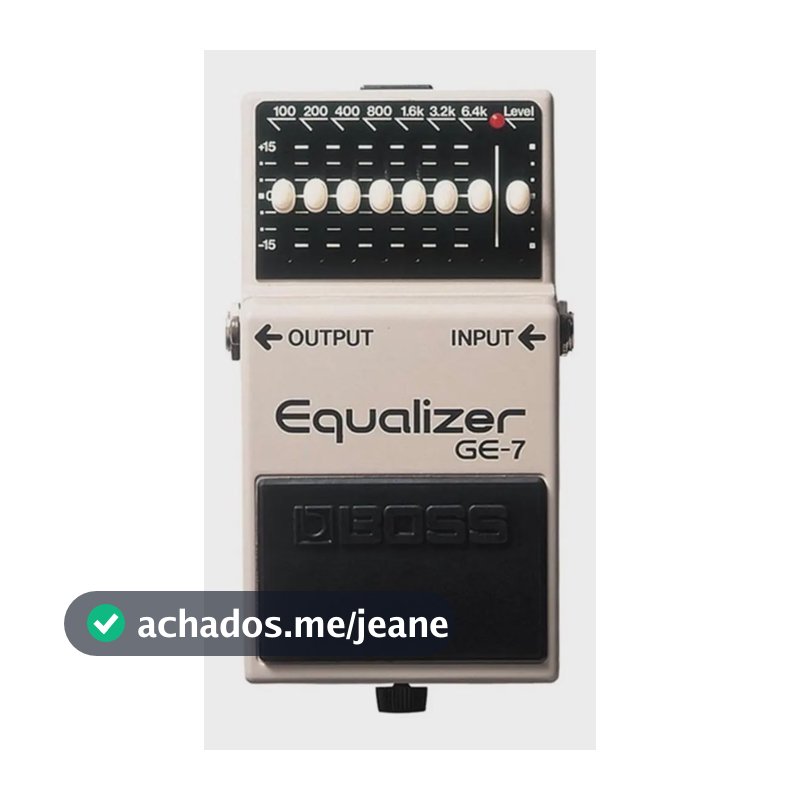 Pedal de efeito Boss Graphic Equalizer GE-7 cinza