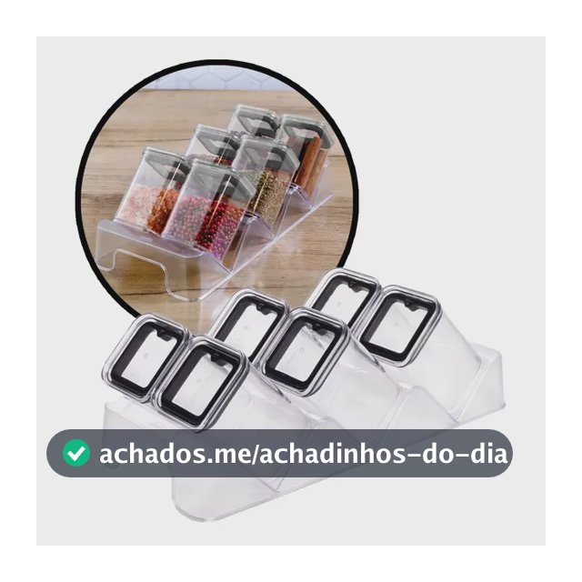 Porta Temperos Condimentos Organizador De Gaveta Herméticos