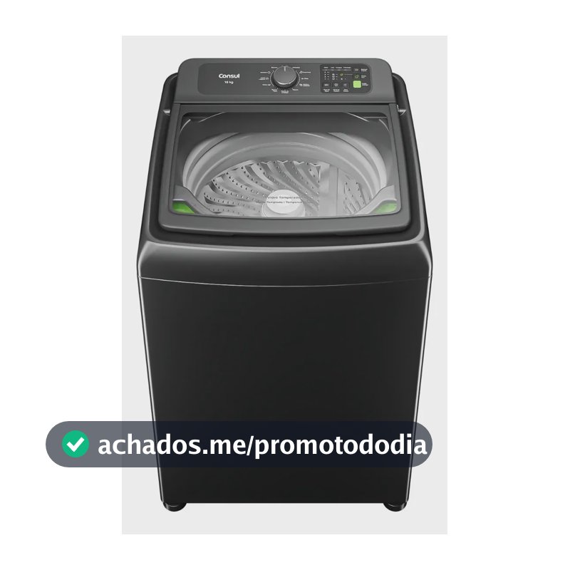 Máquina de Lavar Consul 16Kg Titanium com Modo Eco - CWN16A9