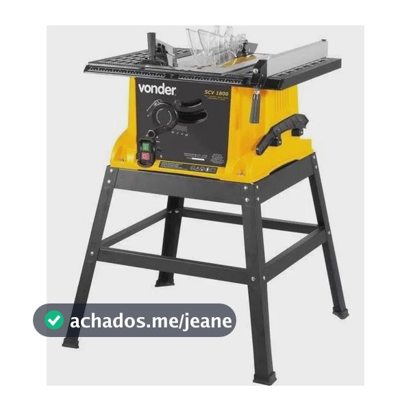Serra Circular De Bancada 10 Pol 1800w Scv 1800 Vonder