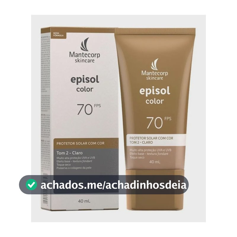 Mantecorp Protetor Solar Facial Episol Fps 70 Tom 2 Claro