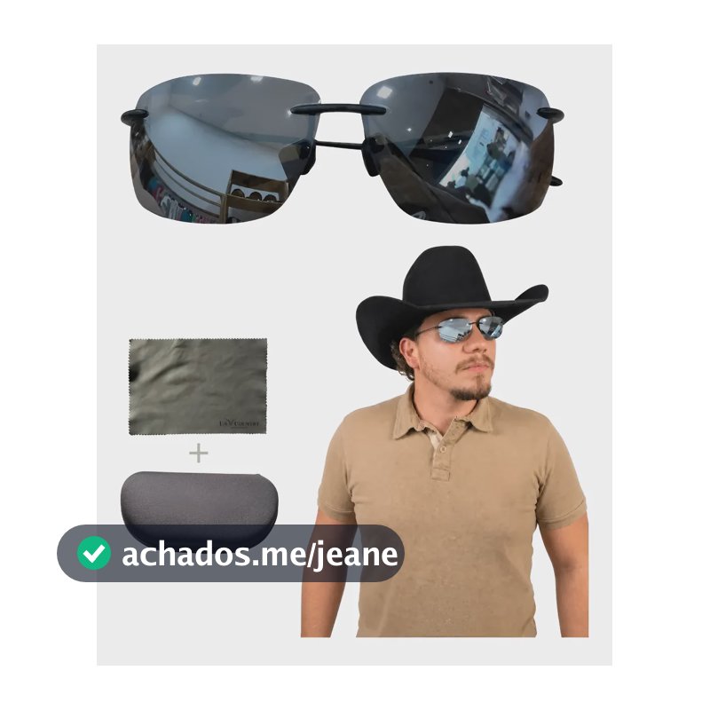 Óculos Country De Sol Texas Rodeio Leve Americano Flexível Prateado Preto