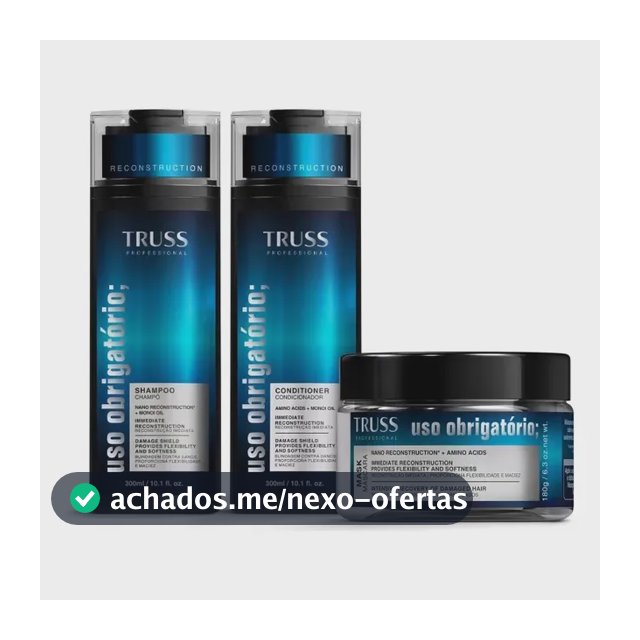 Kit Truss Uso Obrigatório Sh 300ml+cond 300ml+másc 180g