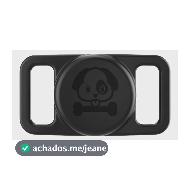 Capa Case P/ Airtag A Prova D'água Coleira Pet Gato Cachorro Preto