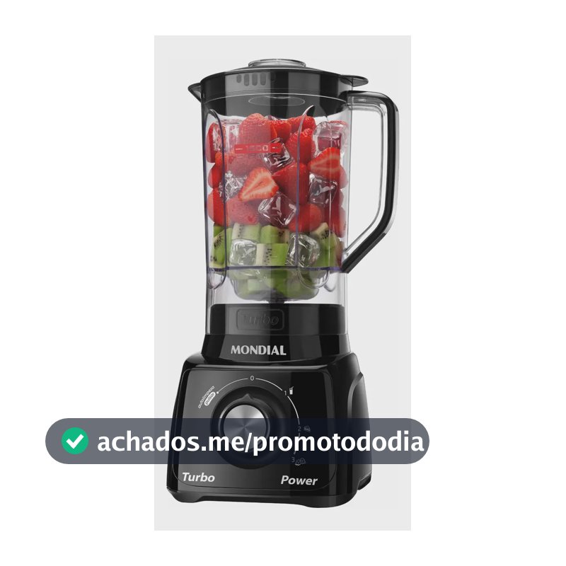 Liquidificador Turbo Power Mondial 550W - L-99 FB