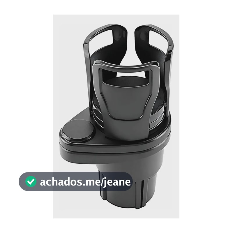 Suporte Veicular Ajustável Garrafa Copo Cuia Chimarrão Lata Preto