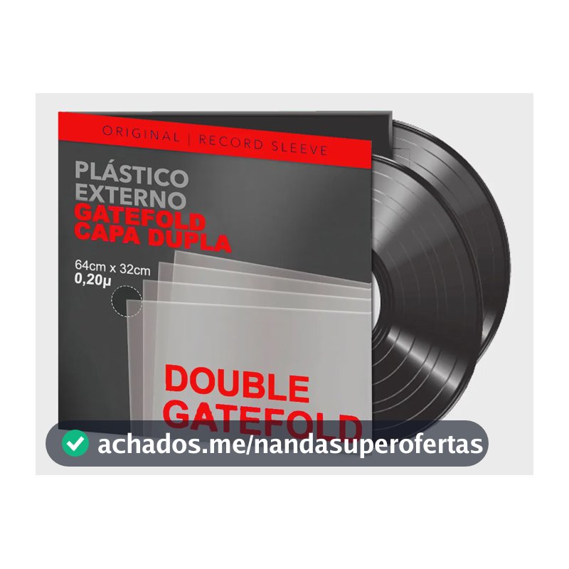 10 Plásticos Vinil Lp Duplo Double Gatefold 2 Bocas Duplo Gatefold 0.20
