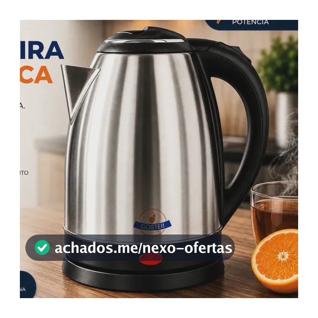 Chaleira Elétrica Gostei! 1,8l 1000w Prata Desligamento Automático 127v