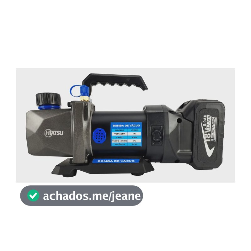 Bomba Vácuo 3cfm Sem Fio Bateria Vpbh-3 R32
