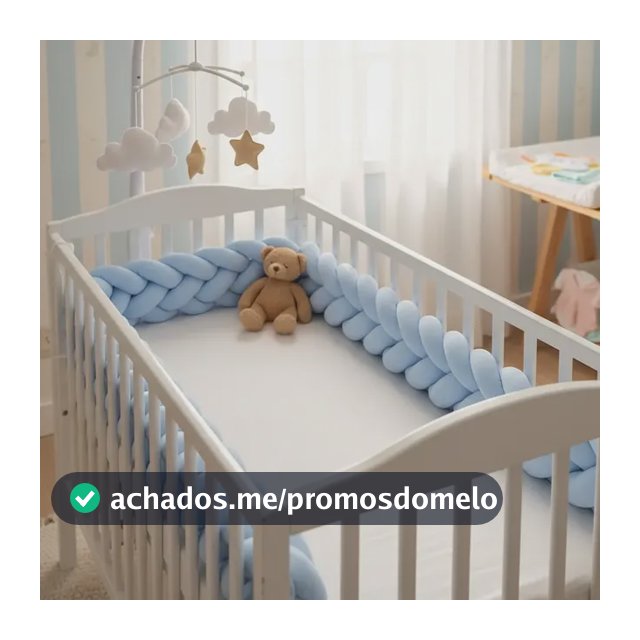 Trança 4m Protetor Berço E Cama Montessoariana Cores Lisas