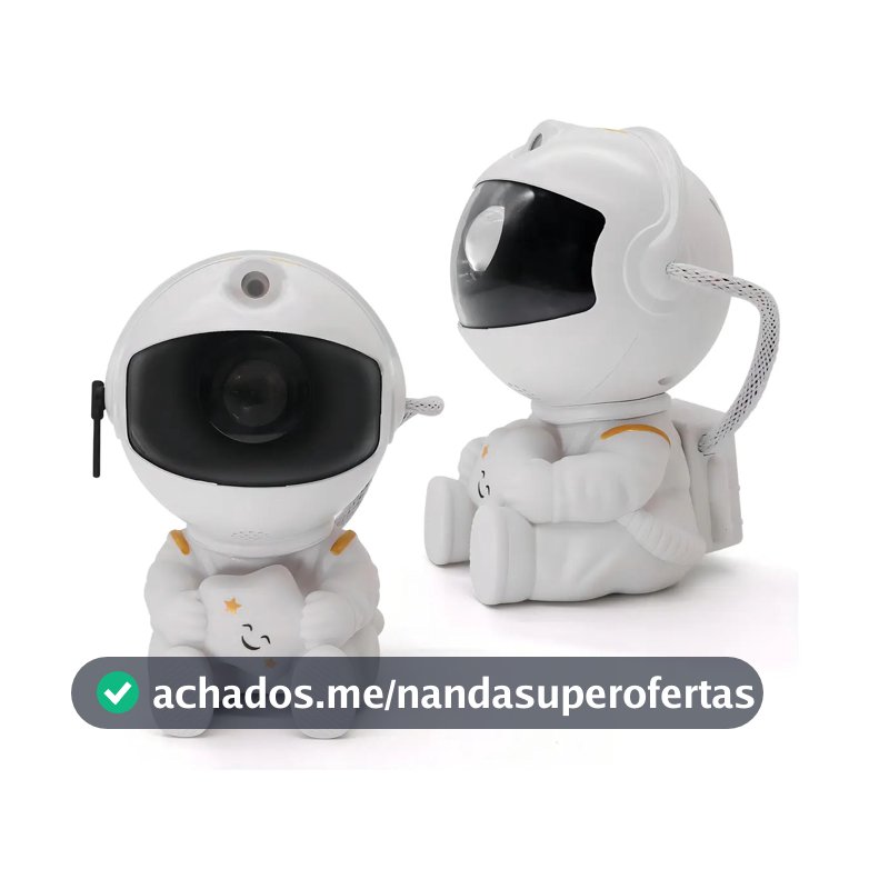 Astronauta de Galáxia e Estrelas LED Com Controle Remoto USB