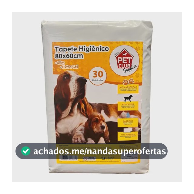 Tapete Higienico SLIM 80x60cm Pet Club para Cães Azul