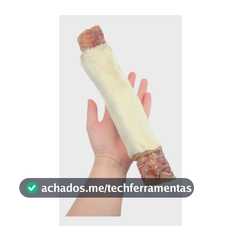 Mordedor Natural P/ Cães Desidratado Luv Traqueia Pele Boi