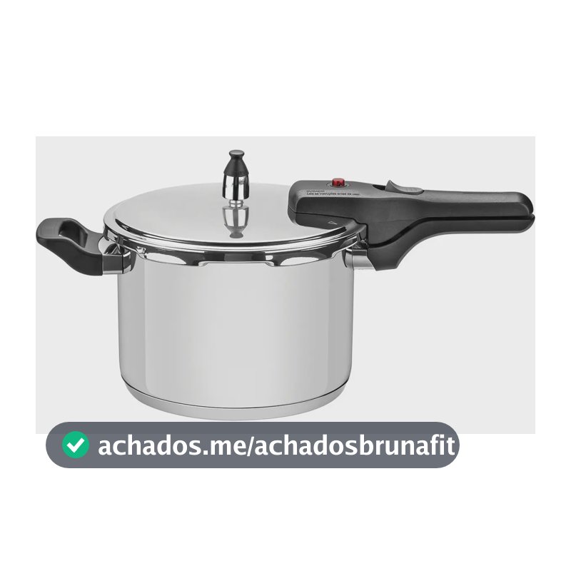 Panela De Pressão 4.5l Inox Fundo Triplo Brava Tramontina Cor Prateado