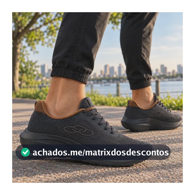 Tênis Olympikus Apice Esportivo Caminhada Tradiocional Macio Azul-marinho Lisa 42