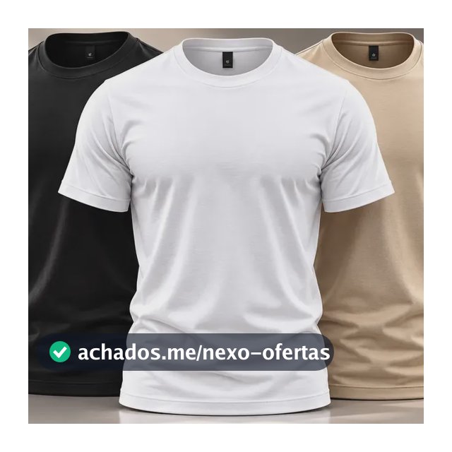 Kit 3 Camisetas Básicas 100% Algodão Masculina Premium Daily