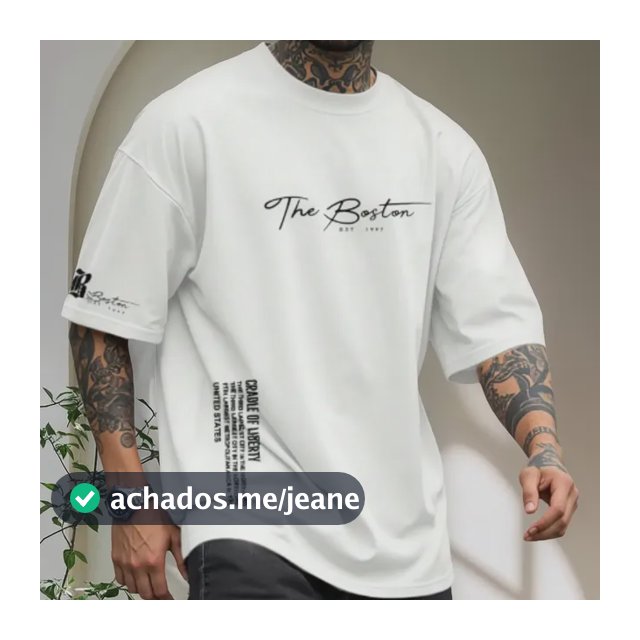 Camisa Oversized The Boston Camiseta Moda Gringa Estilosa