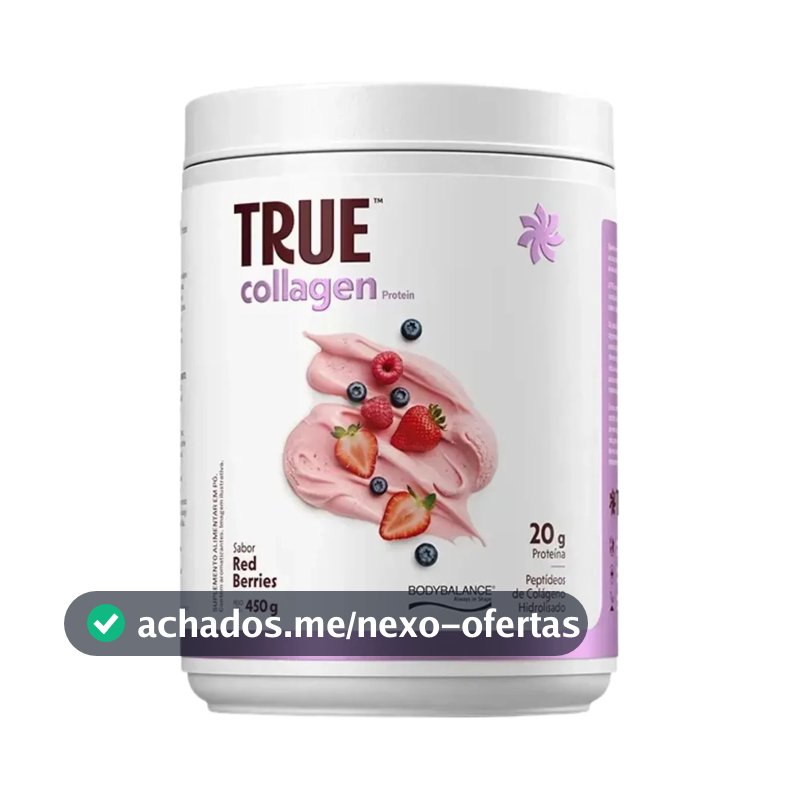 Collagen Protein Bodybalance Red Berries 450g True Source Frutas Vermelhas