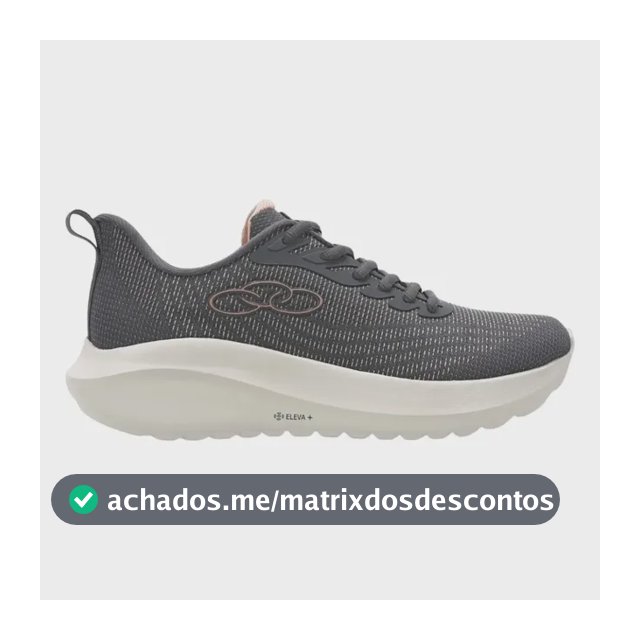 Tênis Feminino Olympikus Acqua Caminhada Original Cinza/rosa 37 Br