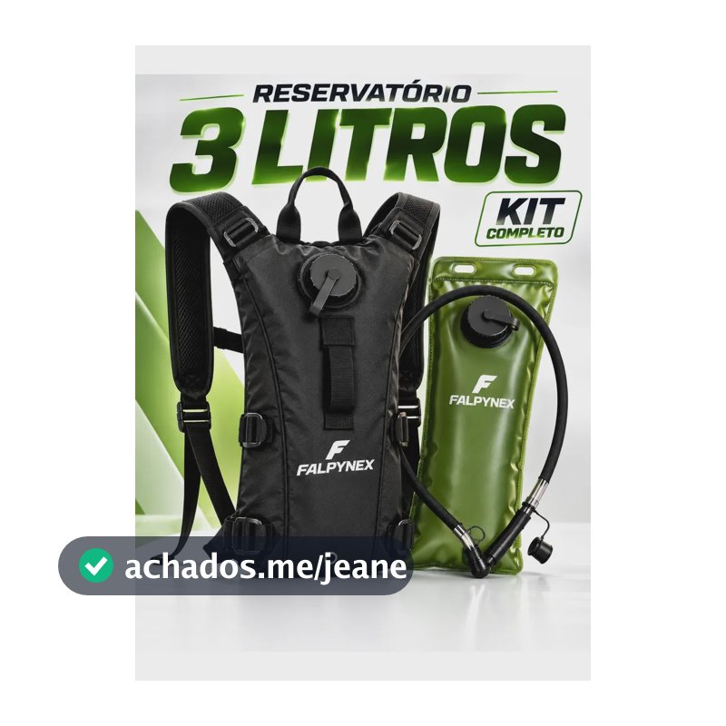 Mochila De Hidratação + Refil Água 3 Litros trilha, ciclismo, caminhada, Tática, Camping, moto entregadores