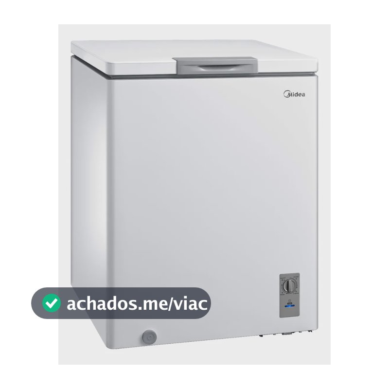 Freezer Horizontal 142l Inverter Bivolt Branco Midea