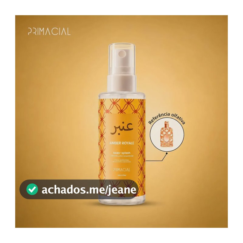 Body Splash Arabe Amber Royale 100ml - Primacial Perfume Oriental