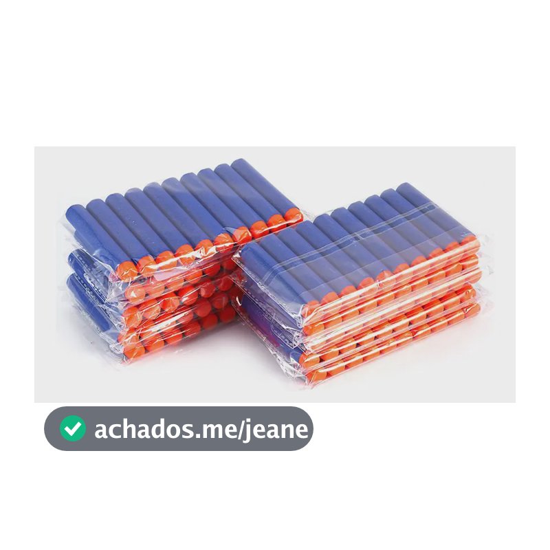 Kit 100 Dardos Nerf 7,2cm Compatíveis Pistolas Lançadoras Brinquedo