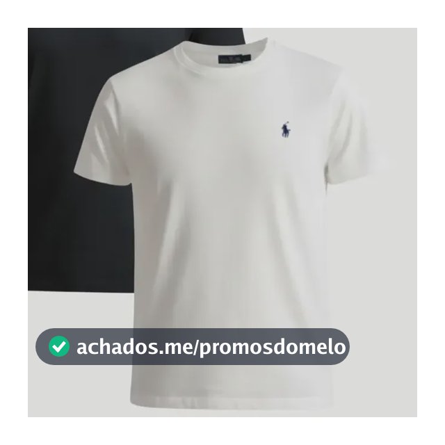 Kit Camisetas Ralph Lauren 2un Slim Fit Preta/branca