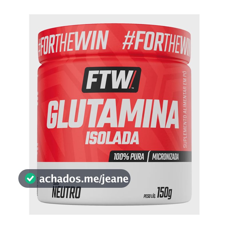 Glutamina Micronizada Isolada - 150g Neutro - Ftw Sabor Sem sabor