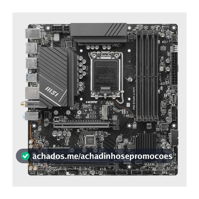 Placa-mãe Msi Pro B760m-a Wifi Lga 1700 Micro-atx Ddr5