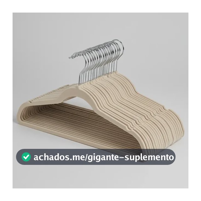 30 Cabides Veludo Antiderrapante Adulto Bege, Cinza Ou Preto