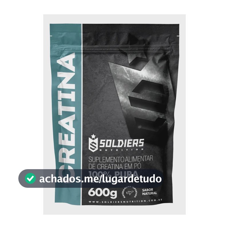 Creatina Soldiers Nutrition em pó Sem sabor x 600g