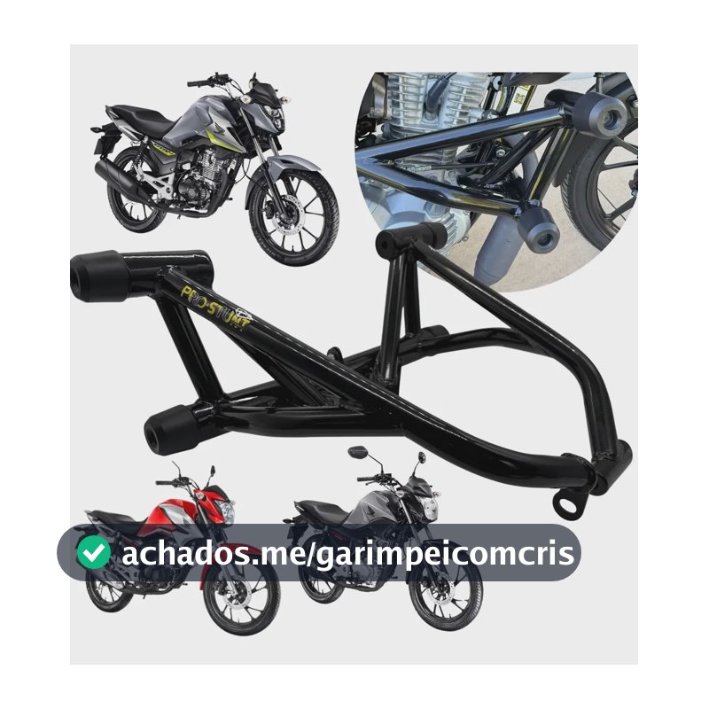 Protetor Cg 160 Titan Fan Start Motor Carenagem Slider Cg160 Pro Stunt P/ Honda