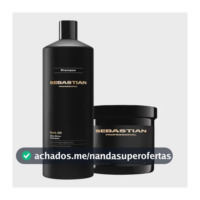 Kit Sebastian Professional Dark Oil Shampoo Máscara