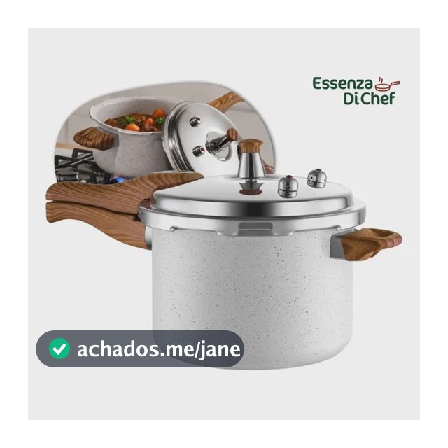 Panela de Pressão 4,2L Cerâmica Antiaderente Fechamento Externo Todos os Fogões Indução a Gás