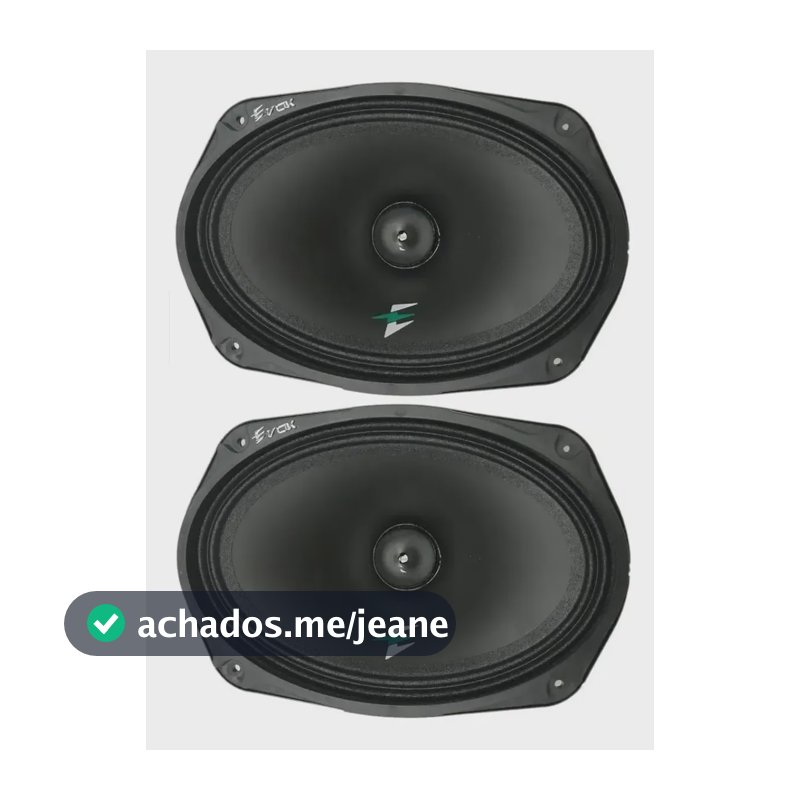 Alto Falante Evok Mb250 6x9 250w Rms 4 Ohms Mid Bass Preto