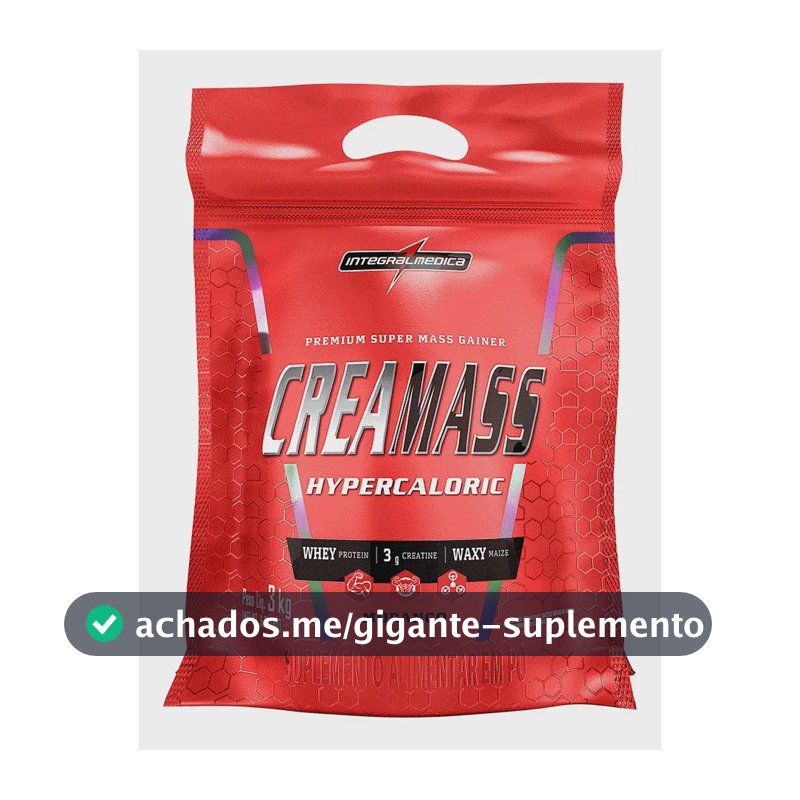 Creamass Hipercalórico Pouch Morango 3kg Integralmédica