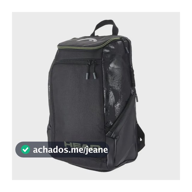Mochila Raqueteira Tennis Head Extreme Nite - 2 Raquetes 24 Cor Preto