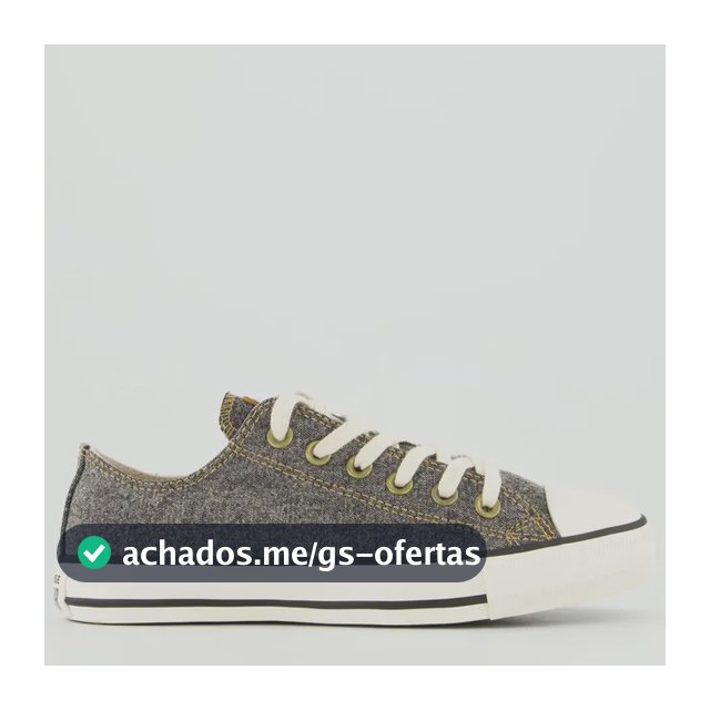 Tênis Converse All Star Chuck Taylor Jeans Feminino Preto Preto - 34,0 Br