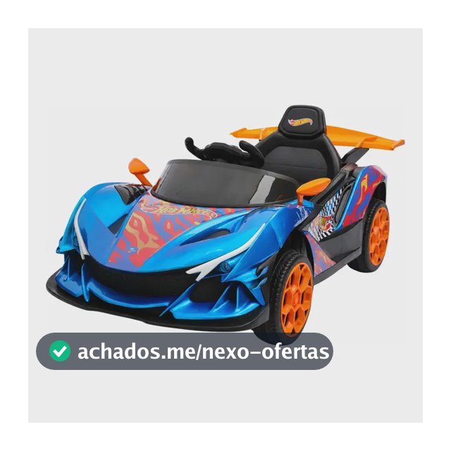 Carrinho Elétrico Infantil 12v Hot Wheels Azul 127/220v