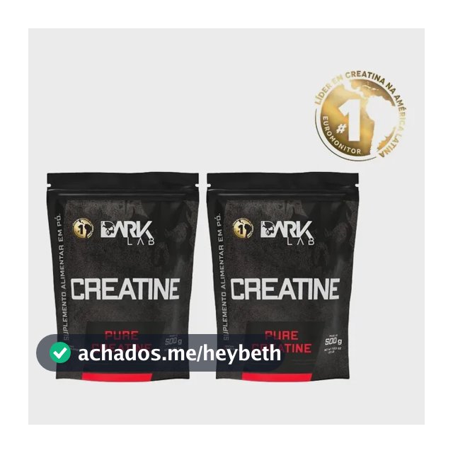 Creatina Monohidrata Pura 1kg (2 Unidades De 500g)  Dark Lab