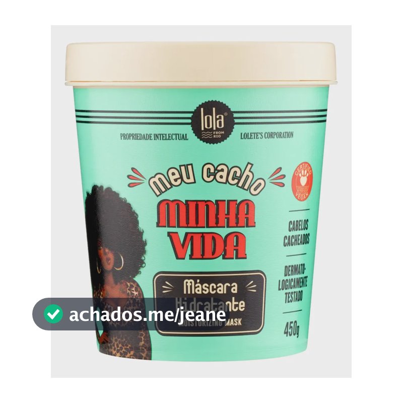 Meu Cacho Minha Vida Máscara Capilar Hidratante 450gr - Lola Cosmectis