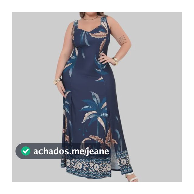 Vestido Alça Plus Size Longo Florido Estampado Confortável