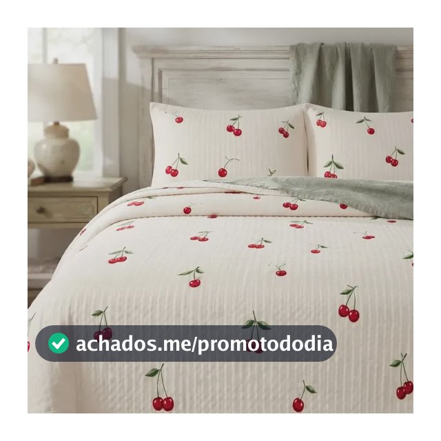 Colcha Cobre Leito Premium  King Piquet Branco Cereja Branco