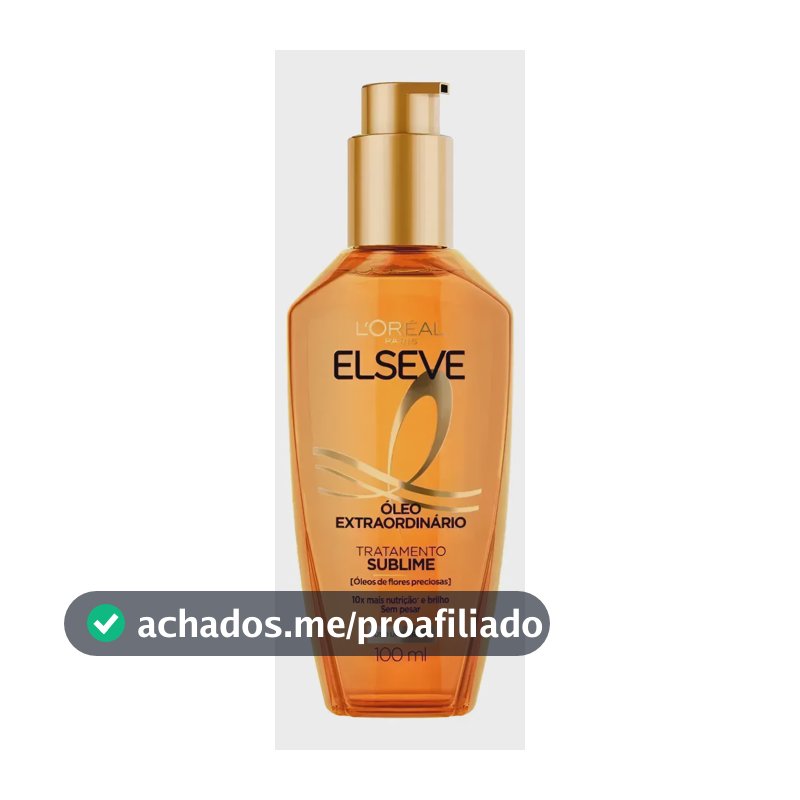 L'Oréal Paris Elseve Óleo Extraordinário 100ml - Leave In Anti Frizz Protetor Térmico Tratamento Reconstrutor Para Todos Os Tipos De Cabelo